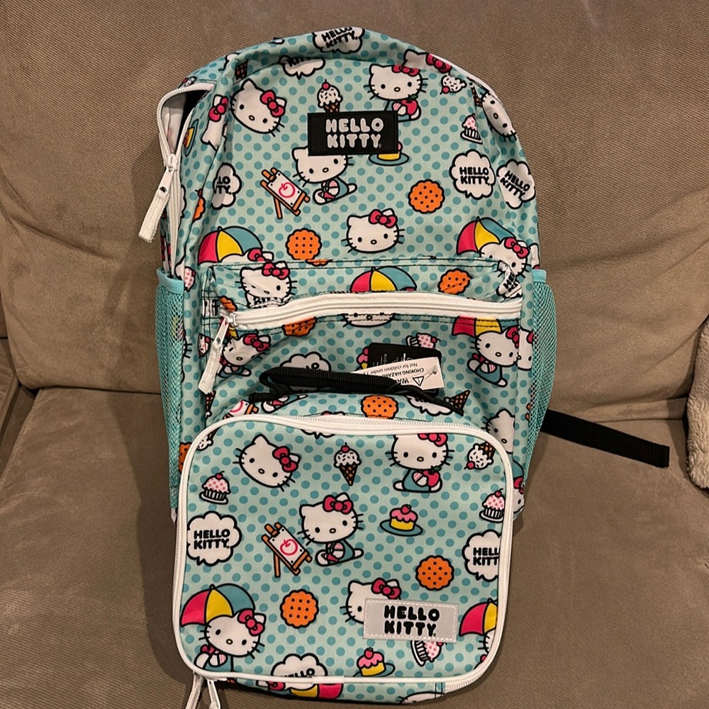 Kids backpack with lunch bag
